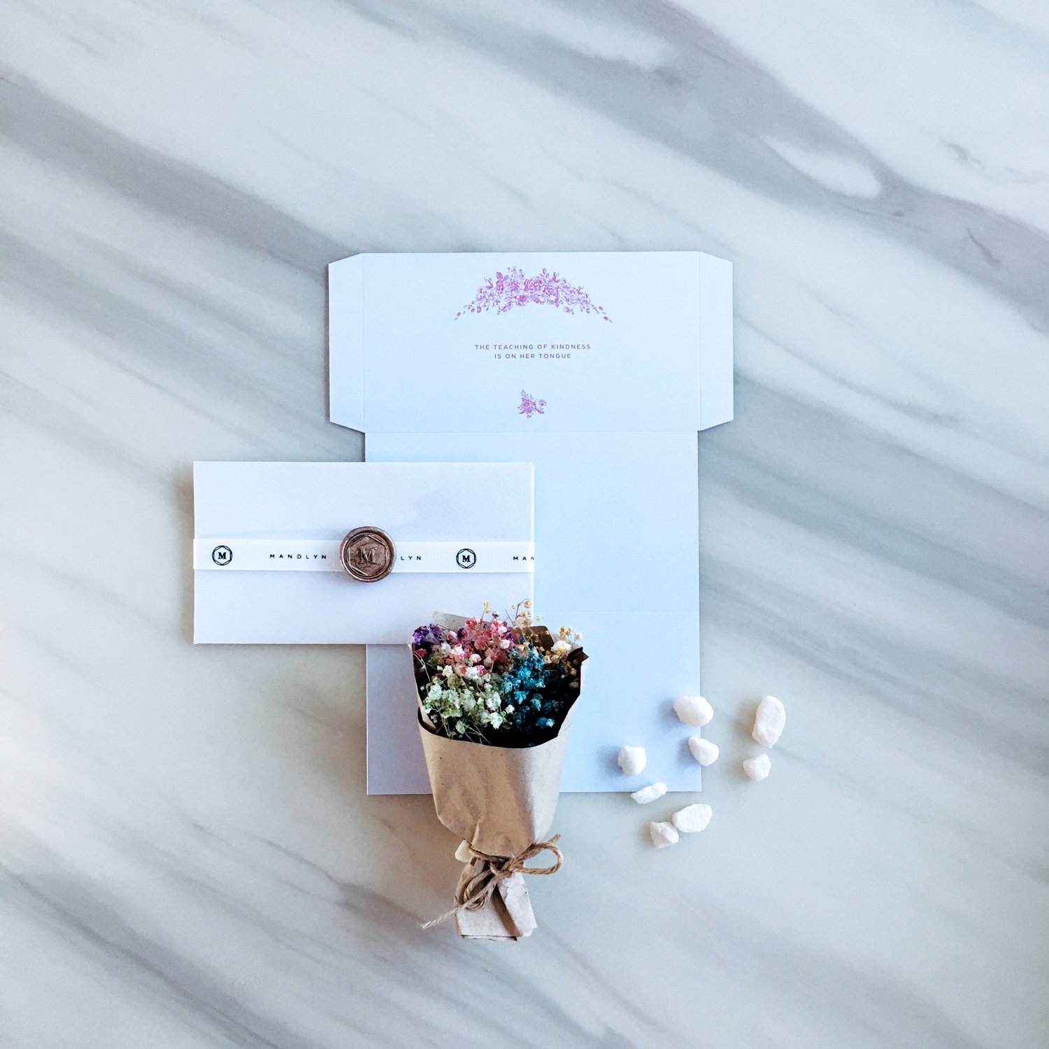 Image of The Teaching of Kindness is on Her Tongue  |  Wax Sealed Greeting Card