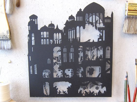 Image of Nylmah lasercut: pages three and four