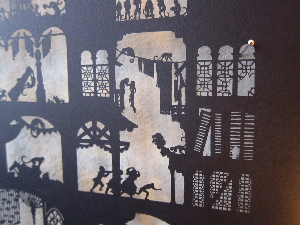 Image of Nylmah lasercut: pages seven and eight