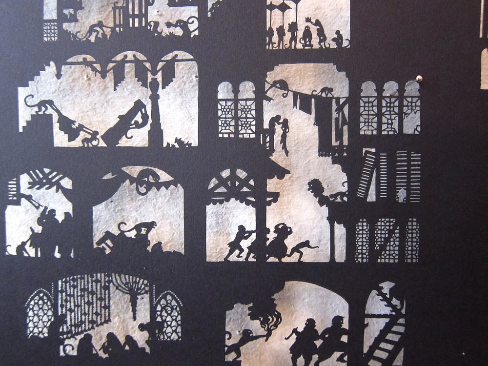 Image of Nylmah lasercut: pages seven and eight