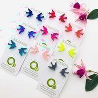 Image 1 of Náušnice Ptáčci větší v 6 barvách