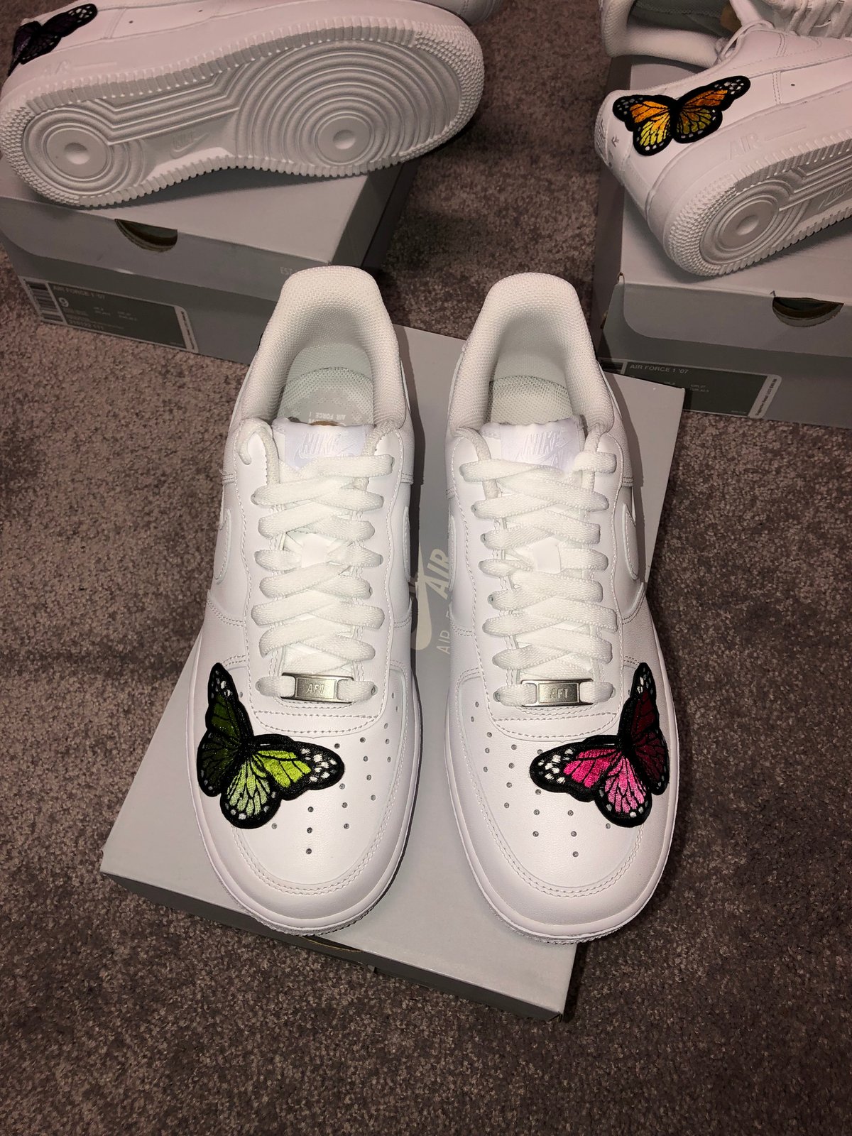 lil skies butterfly air force ones