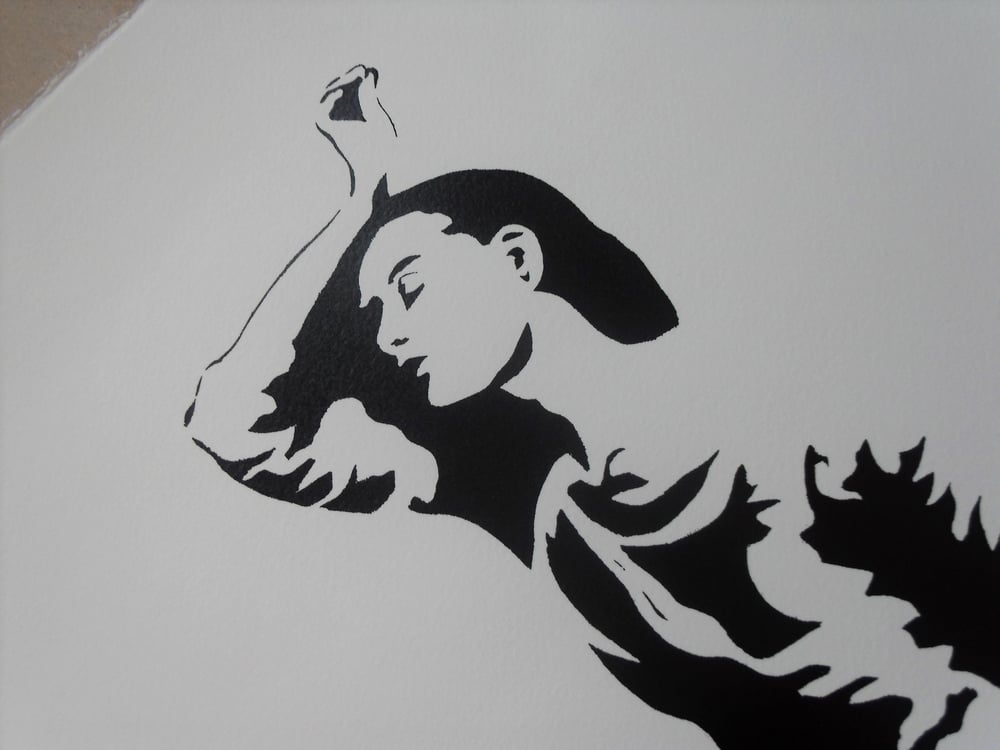 BLEK LE RAT - "DANCER" - ARTIST PROOF - 2008 - 53CM X 56CM