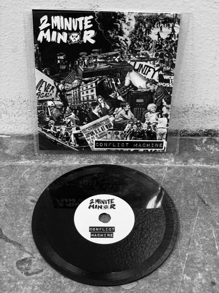 Image of SOLD OUT - Conflict Machine, 2Minute Minor single, 3" Lathe Cut Record