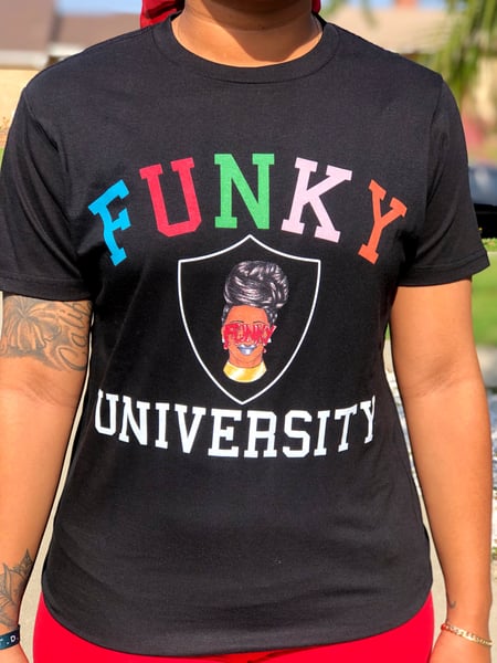 Image of Black Funky University Shirts 
