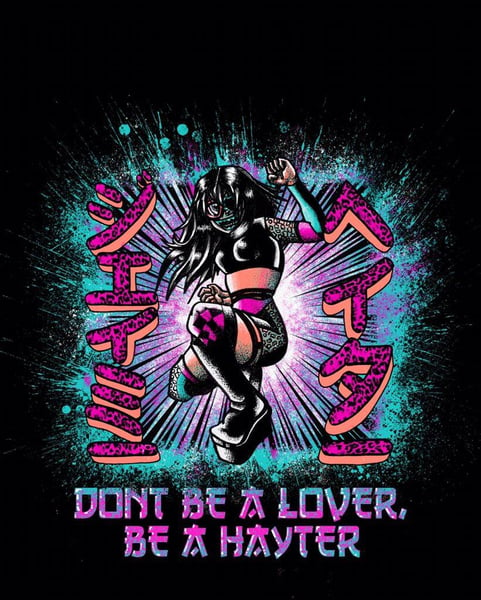 Image of "Dont be a lover be a HAYTER" Tshirt 