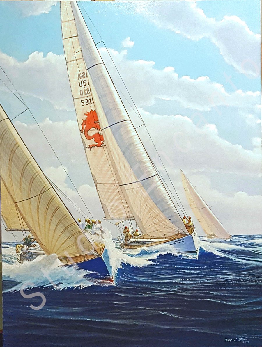 Image of Dragonfly Passing to Windward by Captain Roger C. Horton