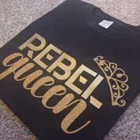 REBEL queen tshirts - Black or white