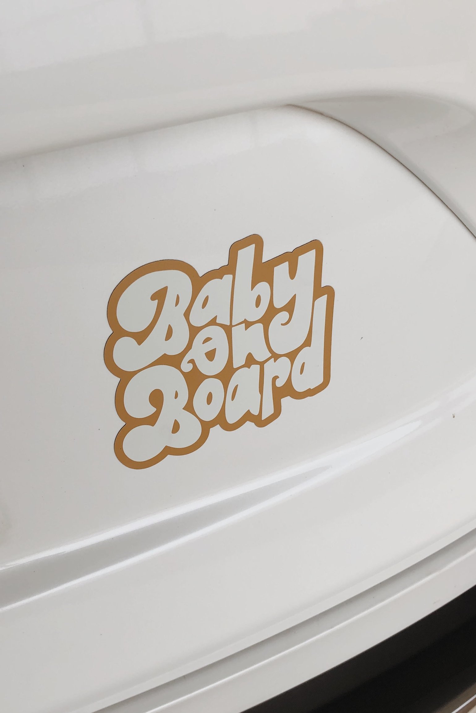 baby on board car magnet