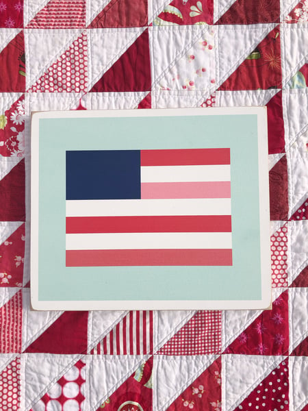 Image of Stars and Stripes - Bonnie & Camille Wood Barn Quilt