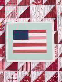 Image 1 of Stars and Stripes - Bonnie & Camille Wood Barn Quilt