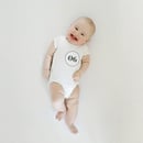 Image of printable baby milestone monthly stickers