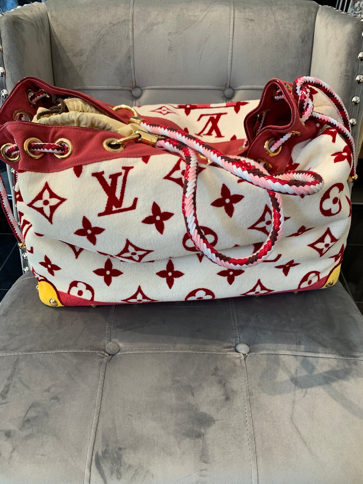 louis vuitton terry cloth bag