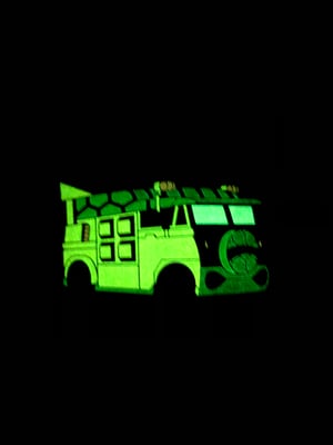 Image of 2” Turtle Van Soft Enamel Pin (GID)