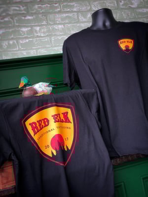 Image of RED ELK badge tee