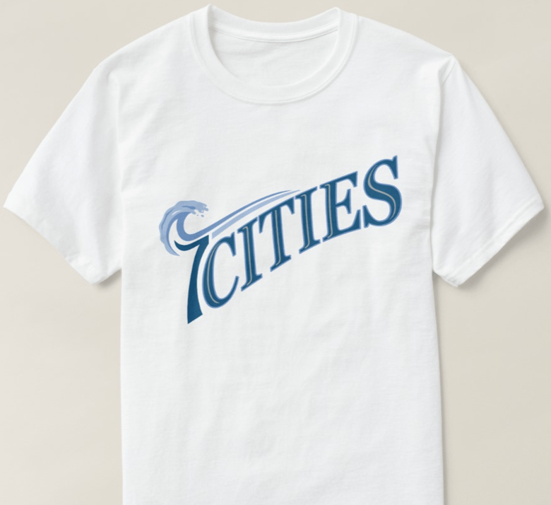 Image of "7 Cities" Logo T-Shirt [White]