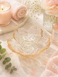 Image 3 of Tiny Glass Trinket Dish 