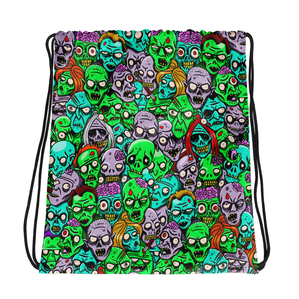 Image of Zombies Drawstring Bag