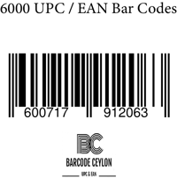 6000 UPC / EAN Bar Codes