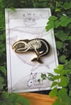 "Skin and Bones" Whale Skeleton Pin -Collab with KWT Designs