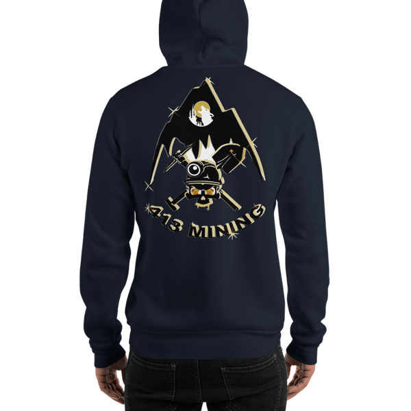 Image of Navy Blue Zipper 413 Mining Hoodie (2XL and above for an additional cost)