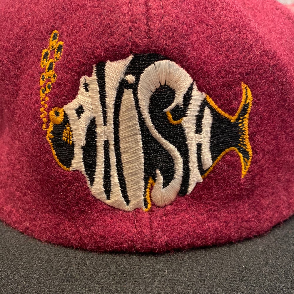 Image of Original Vintage Phish 90’s Fleece Hat w/Leather Strap!