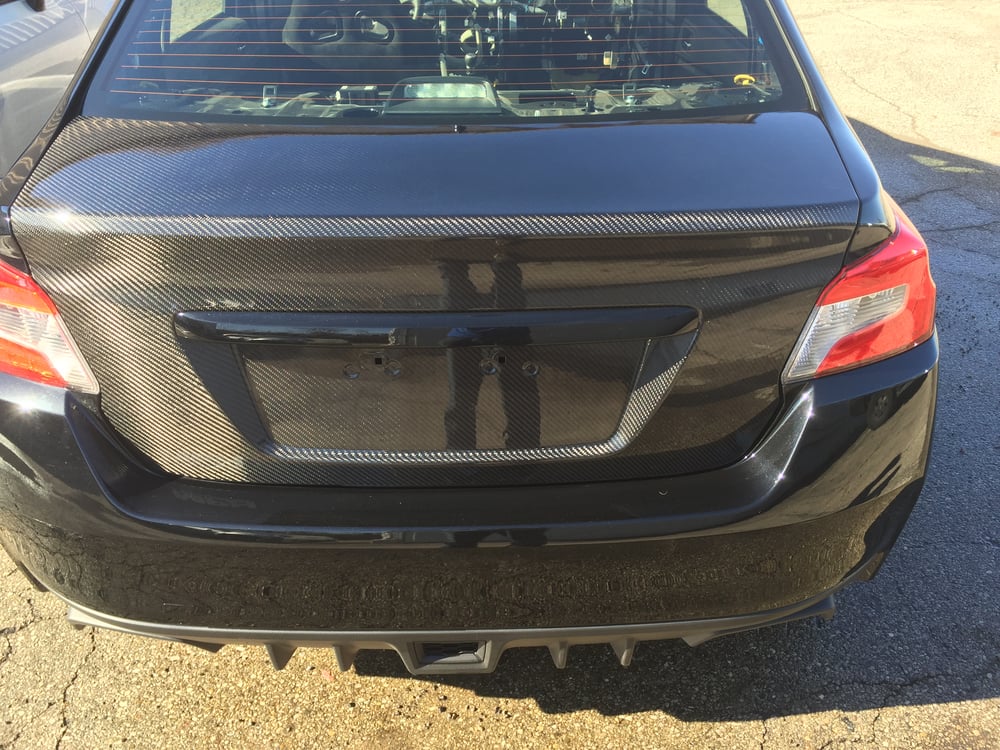 VA chassis oem style dry carbon trunk 15 21 WRX STI Marsh