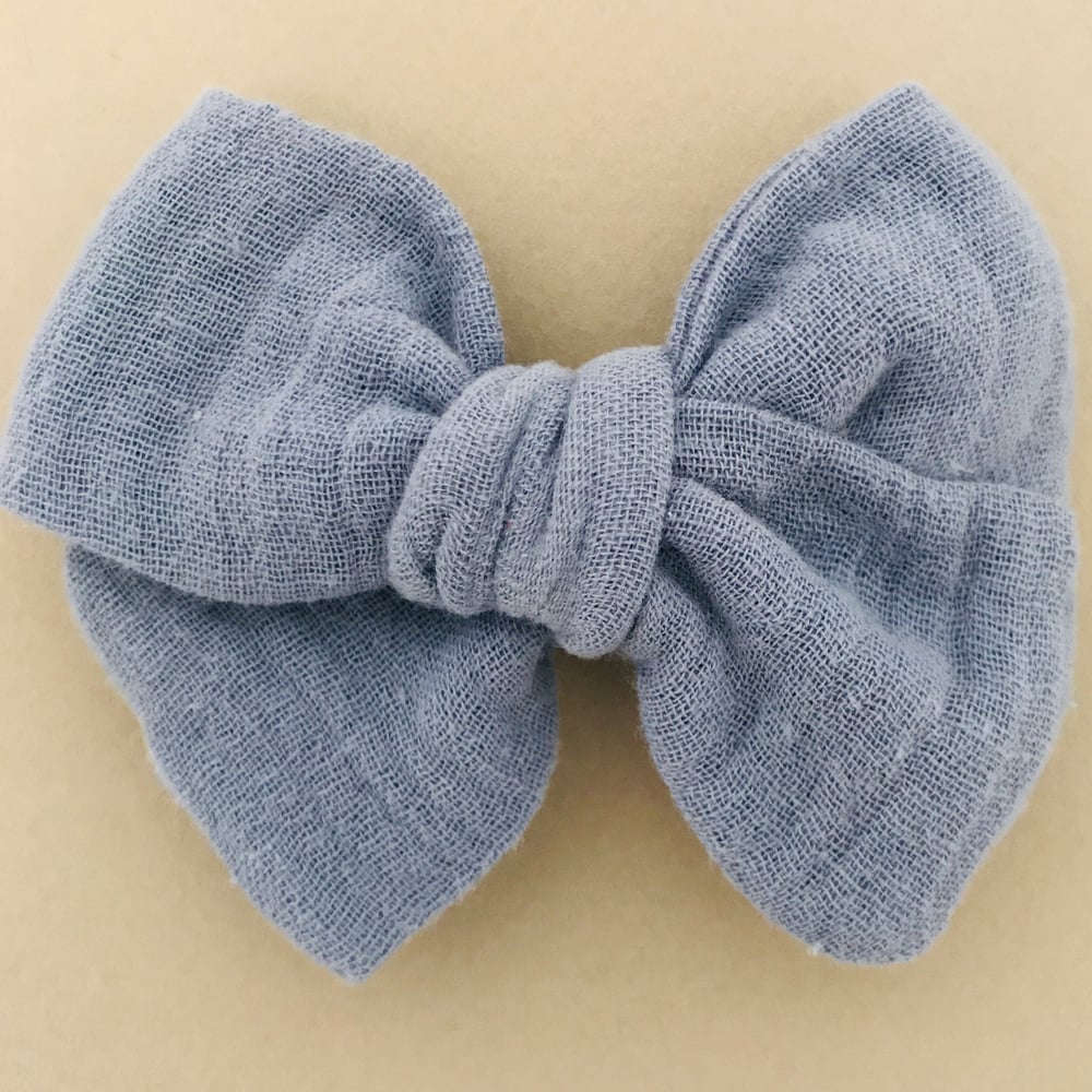 Image of Barrette & bloomer double gaze bleu gris