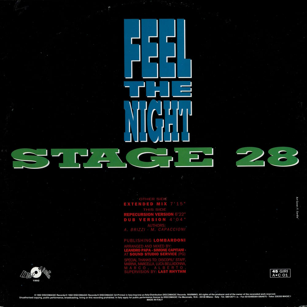 Image of Stage 28 - Feel The Night (SOLD OUT)