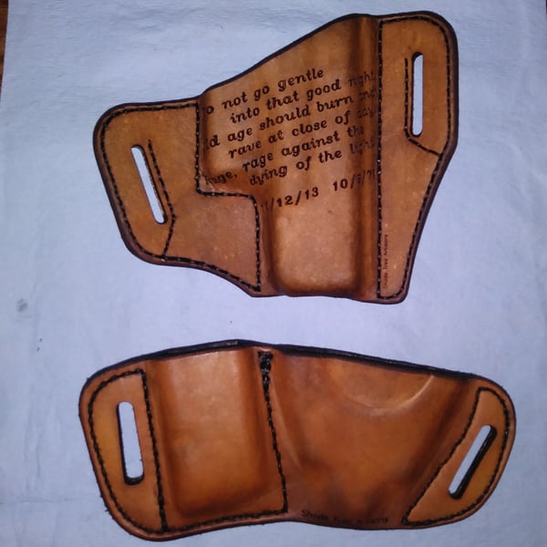 Image of Glock 17 or Glock 19 Leather Holster