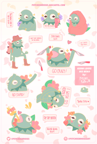 STICKER SHEET ✧ Kerm Loses His Mind 