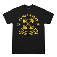 TEE-SHIRT NOIR - POUSSE A FOND POUSSE LA FONTE