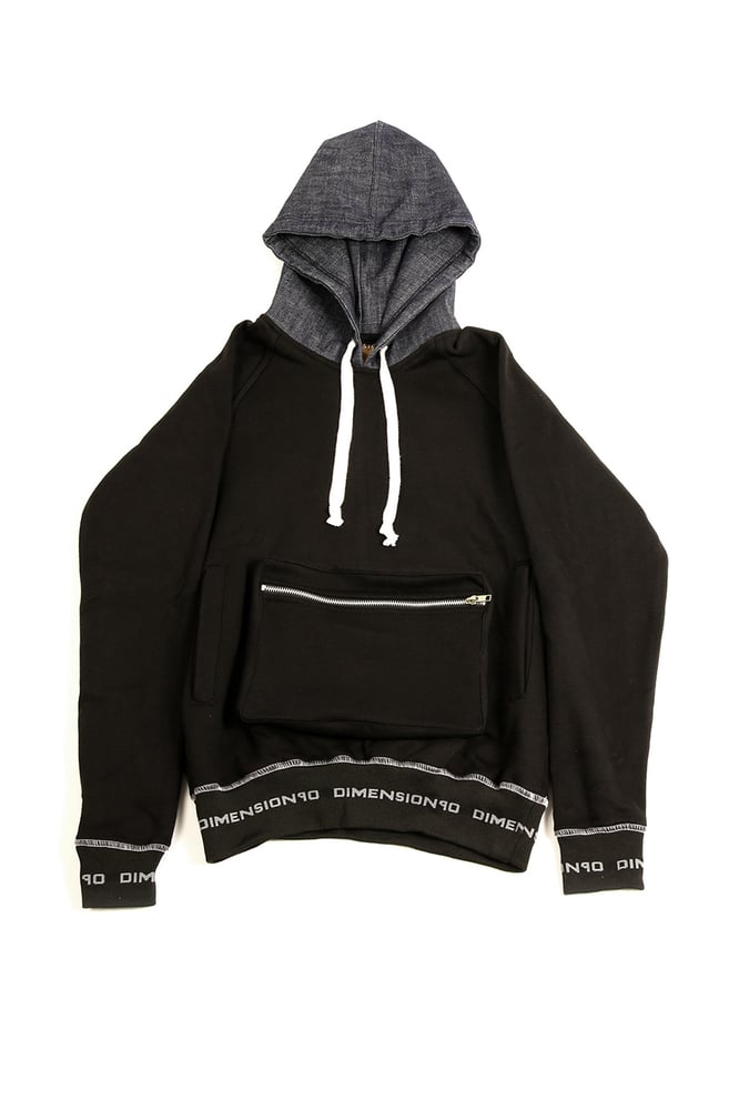 Image of BI-MATERIAL CARGO SWEAT SHIRT