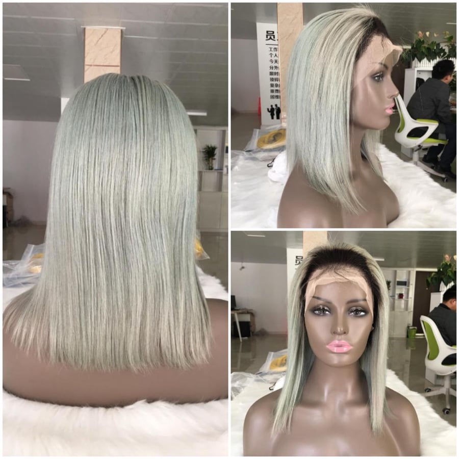 Image of AHP COLOR BOB STRAIGHT LACE WIGS 