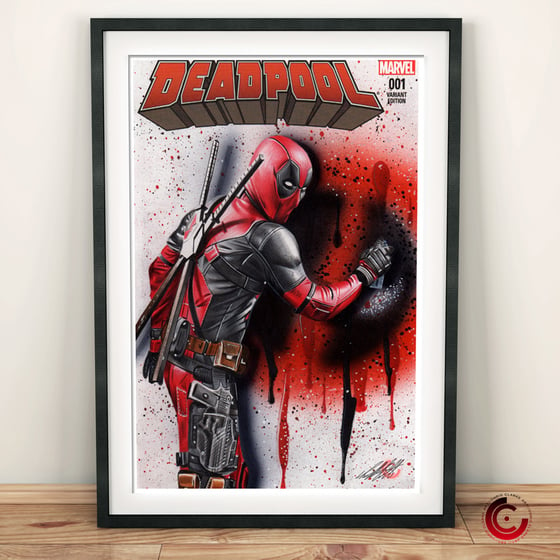 Image of Deadpool Comic Cover Variant Print