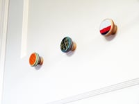 Image 2 of Small and Short - SkateDot - Recycled Skateboard Round Dot Wall Hook.