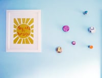 Image 3 of Large and Short- SkateDot - Recycled Skateboard Round Dot Wall Hook. 