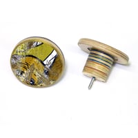 Image 2 of Large and Long - SkateDot - Recycled Skateboard Round Dot Wall Hook. 