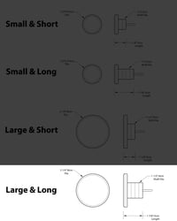 Image 5 of Large and Long - SkateDot - Recycled Skateboard Round Dot Wall Hook. 