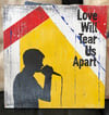 Love will tear us apart - Ian Curtis painted on wood