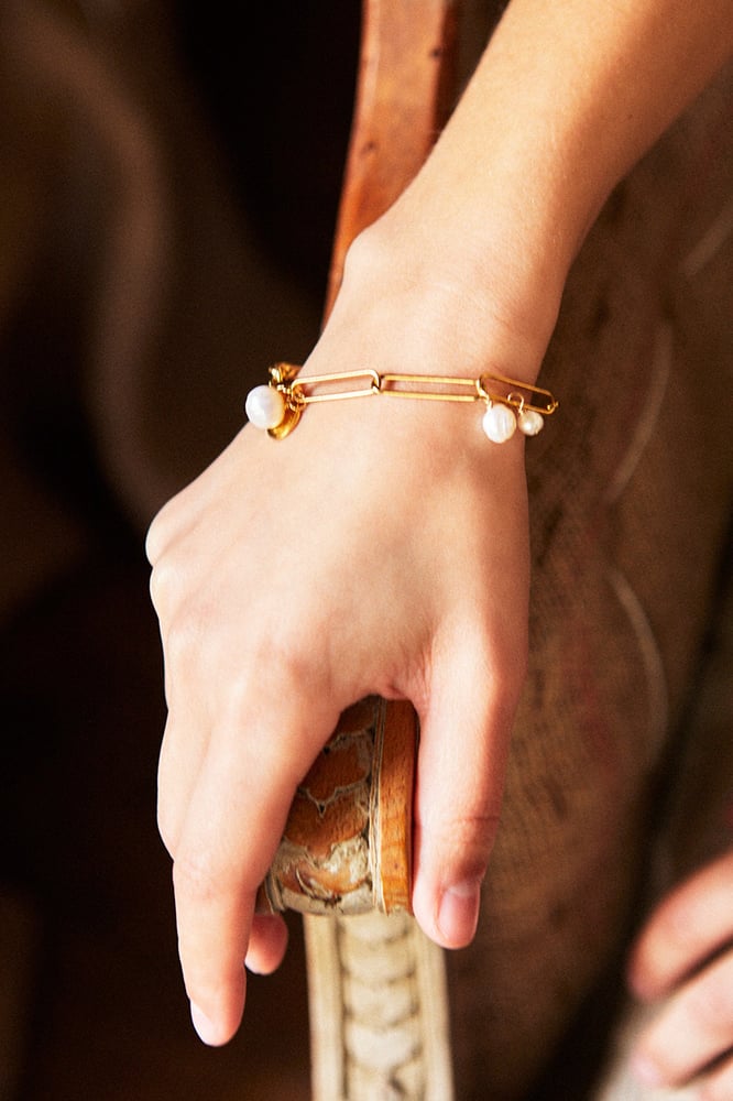 Image of Bracelet BETTINA plaqué or