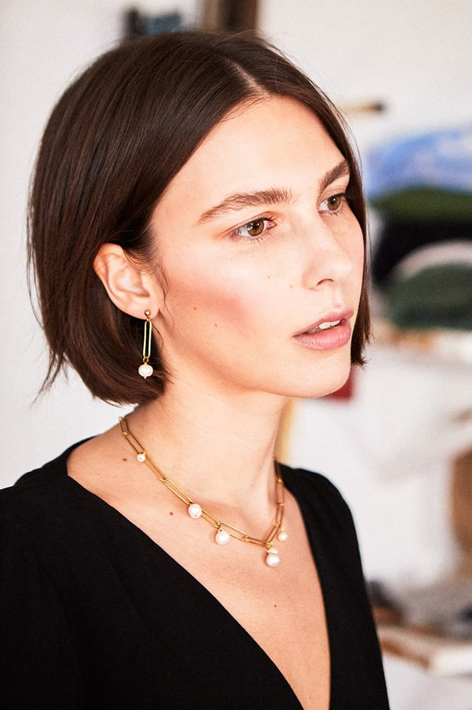 Image of Boucles d'oreilles BETTINA plaquées or