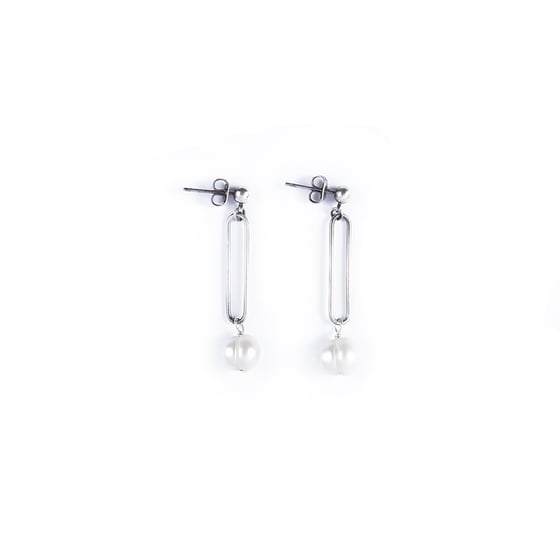 Image of Boucles d'oreilles BETTINA plaqué argent vieilli