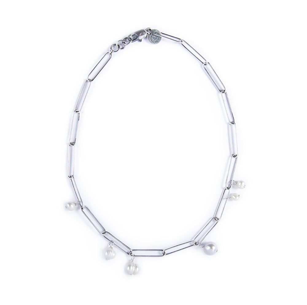 Image of Collier BETTINA plaqué argent