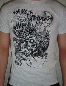 Image of Vultures In Vivid Colours Ash Grey Vultures Design