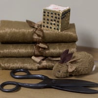 Image 1 of Viscose for wee friends ~ Chocolate 9" x 14"