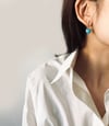 Large Sleeping Beauty Turquoise Bar Earring