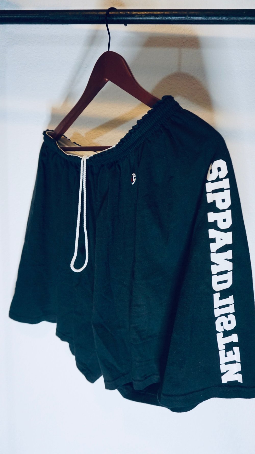 Varsity SippAndListen x Champion short shorts