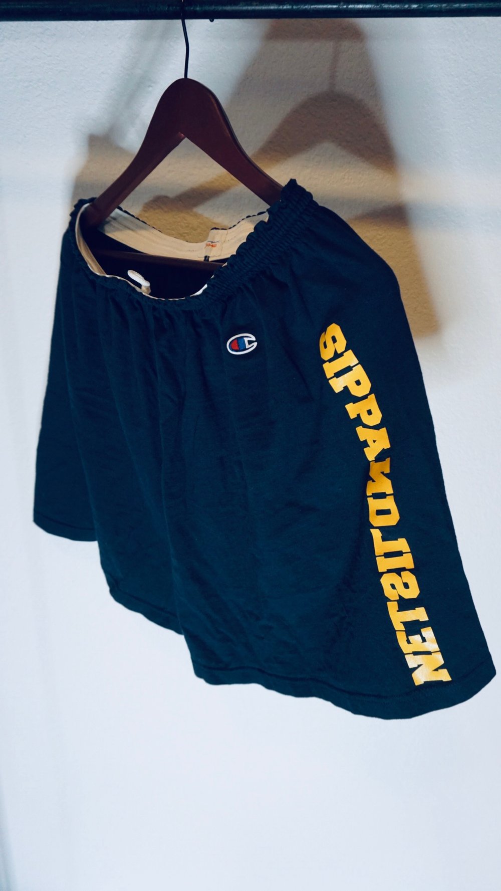 Varsity SippAndListen x Champion short shorts