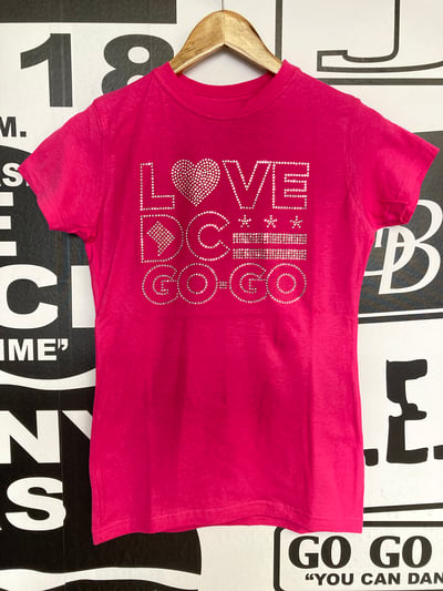Image of Pink Ladies LOVE DC GOGO Studded Tee